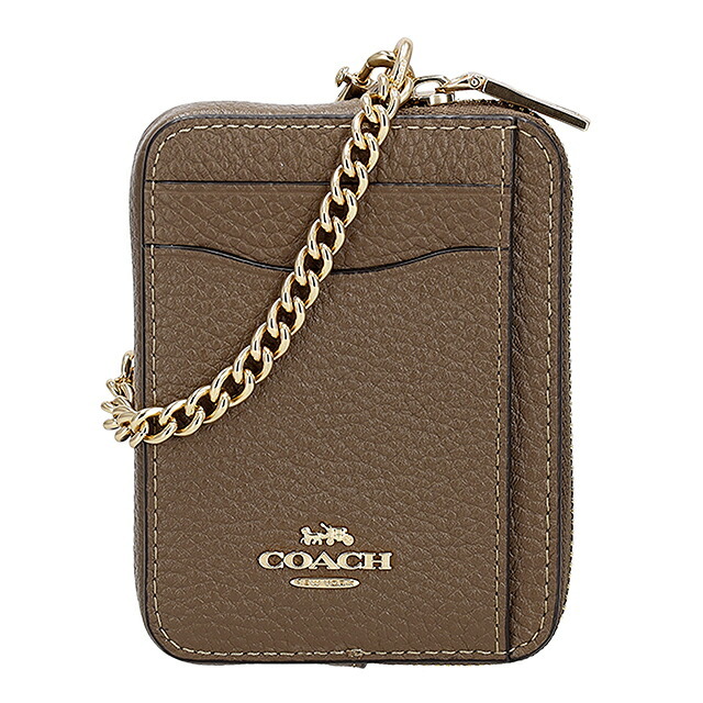 コーチ コインケース コンパクト レディース ブランド COACH Cambodia 6303 IMV2R カーキブラウン