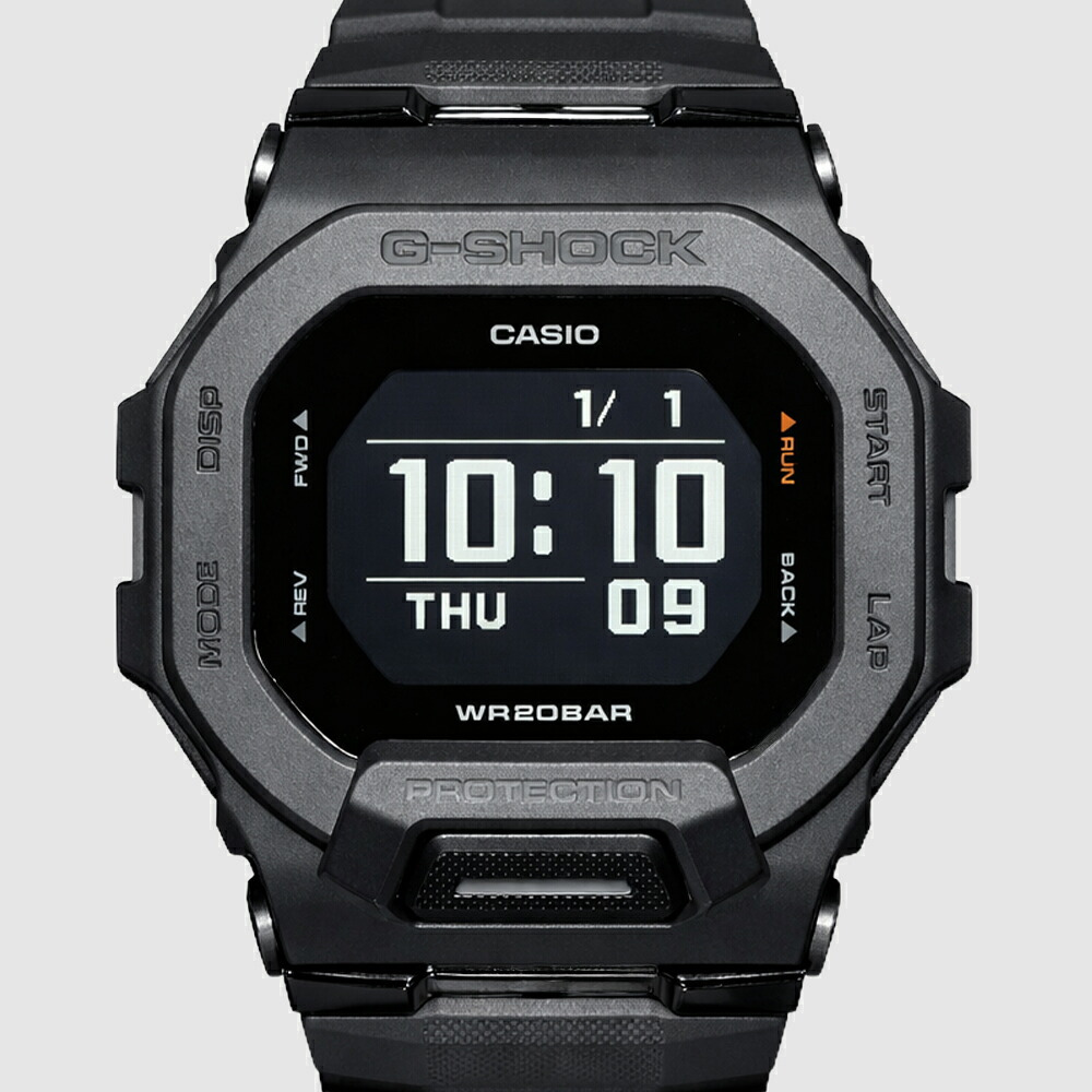 【レビューで延長保証 11年】CASIO カシオ GBD-200-1 G-SHOCK G-ショック G-SQUAD GBD-200 SERIES ブラック メンズ 腕時計 Bluetooth 歩数計 MIP液晶 耐衝撃 20気圧防水 LED付 ギフト プレゼント【海外正規品】送料無料