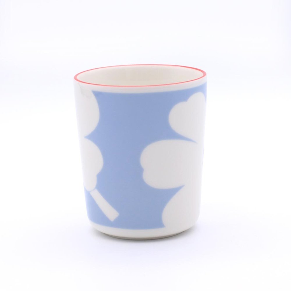 マリメッコ ユフラ ウニッコ マグカップ 250ml ホワイト/ライトブルー/オレンジレッド marimekko UNIKKO JUHLA マグ 食器 ギフト 耐熱 電子レンジ対応 結婚祝い プレゼント 贈り物