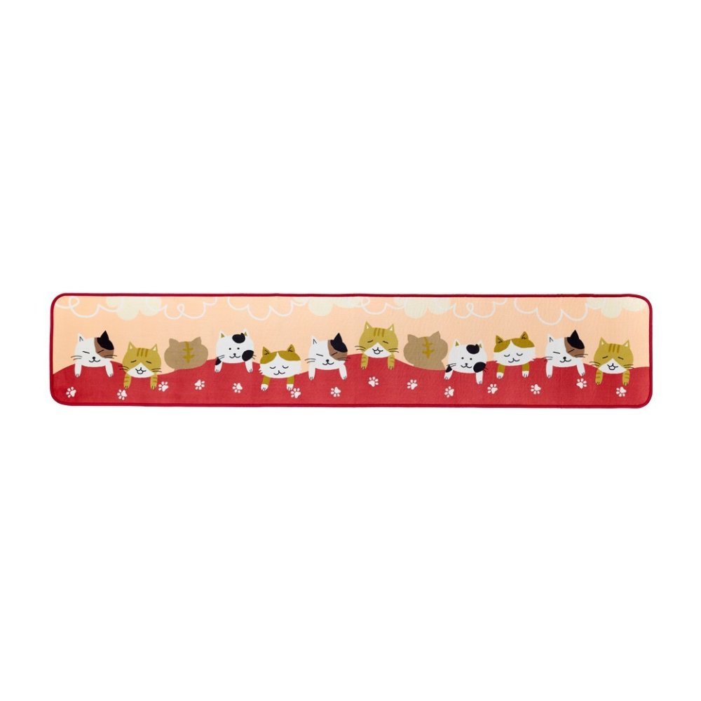 お昼寝にゃんこロングキッチンマット