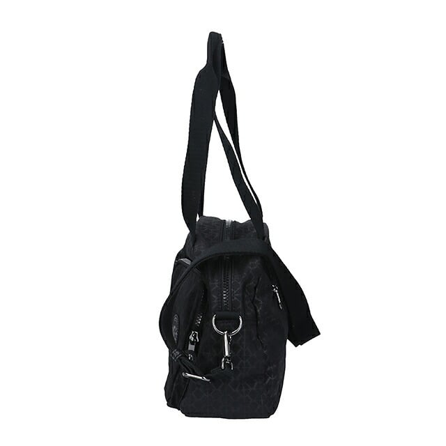 キプリング ボストンバッグ レディース ブランド Kipling クールデフィア ロゴ ワンポイント 総柄 2WAY KI6017-K59 Signature Emb 黒