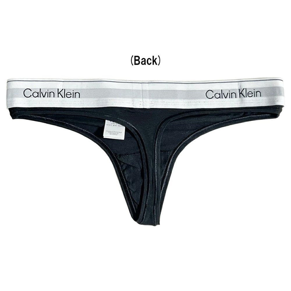 カルバンクライン Calvin Klein(CK) ブラ&ショーツ Tバック セット ノンワイヤー ロゴ 無地 下着 アンダーウェア QP3561O+F3786 レディース ブラック