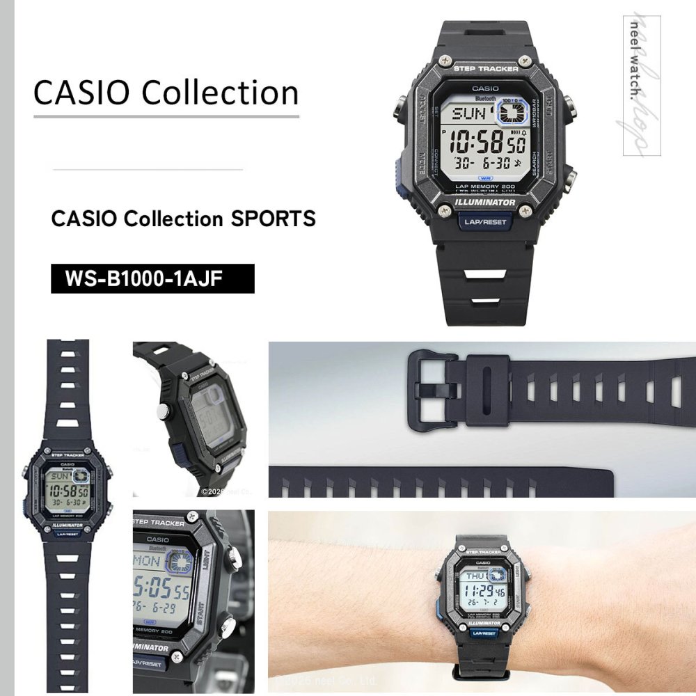 カシオ コレクション CASIO Collection デジタル 腕時計 WS-B1000-1AJF スマートフォンリンク