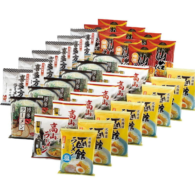 諸国ラーメンセット (SE-255) [お中元][お歳暮] ※送料無料(北海道・沖縄・離島への配送不可)