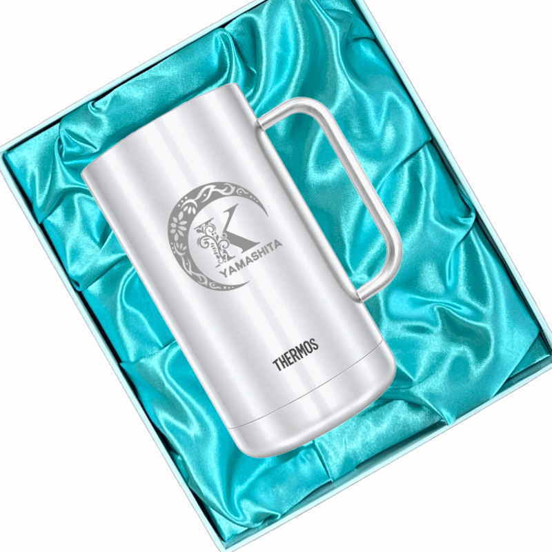 名入れ ビールジョッキ サーモス 名前入り プレゼント 真空断熱 保温 保冷 食洗器 対応 ステンレス ステンレスジョッキ 彫刻 刻印 印字 グラス コップ ビアグラス おしゃれ ビールグラス 父の日 母の日 還暦祝い 退職 誕生日 無料 ラッピング ジョッキ 記念品 ネーム入れ 男性 女性 バースデー ギフト 720 ml 化粧箱 入り JDK-721 ビアジョッキ アル AL39D