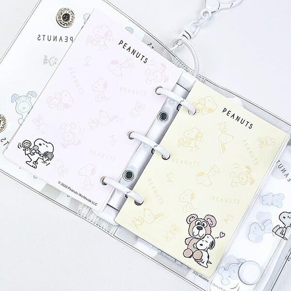 スヌーピー チラシ ミニシールバインダーチャーム 文具 SNOOPY