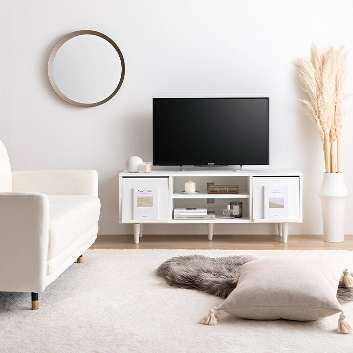テレビ台 テレビボード TV台 ローボード フラップ扉 収納 コンパクト 大人かわいい 省スペース コード穴 可動棚 ディスプレイ リビング ホテルライク 幅110 一人暮らし ワンルーム 脚付き AV機器