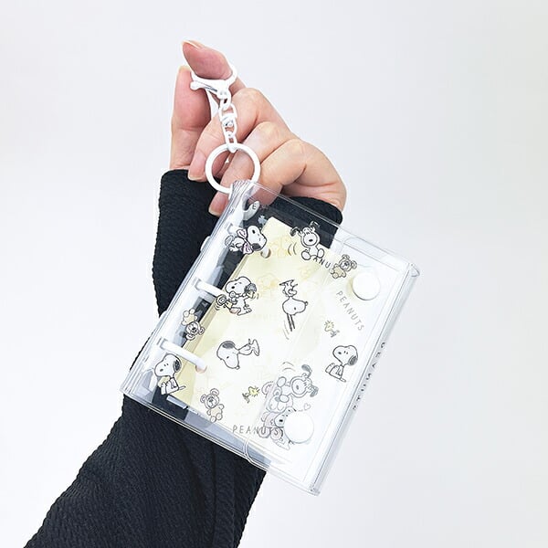 スヌーピー チラシ ミニシールバインダーチャーム 文具 SNOOPY