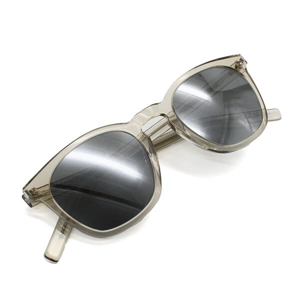 サンローラン サングラス SAINT LAURENT SL 28 SLIM-006 SL28-SLIM-006 ベージュ シルバー サングラス グローバルフィット メンズ レディース ユニセックス