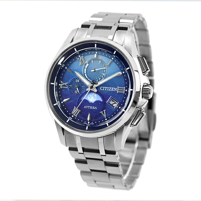 シチズン アテッサ DEAR Collection Limited Pair Model 腕時計 ブランド メンズ チタン 数量限定 ムーンフェイズ 電波ソーラー CITIZEN ATTESA BY1000-69L