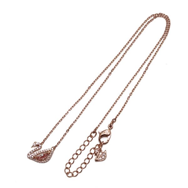 SWAROVSKI スワロフスキー ネックレス 5469989 Swan アクセサリー ローズゴールド