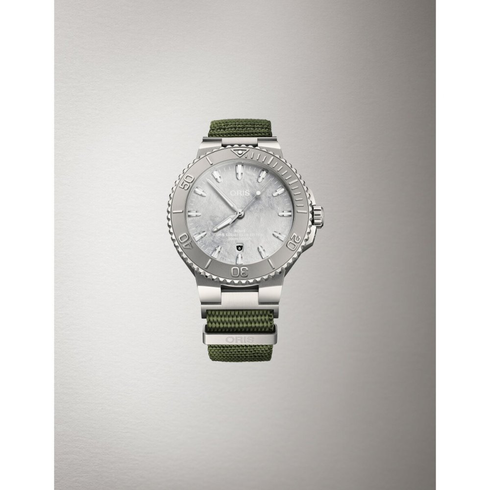 オリス ORIS アクイス ソーシャルクラブ エディション 2 AQUIS SOCIAL CLUB EDITION 2 腕時計 メンズ 自動巻き 世界限定500本 01 733 7789 4121-Set【2026 新作】