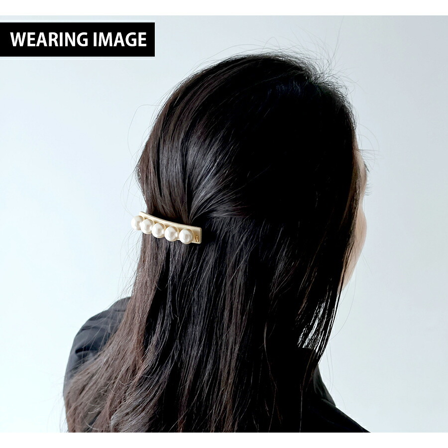アレクサンドル ドゥ パリ バレッタ レディース ブランド ALEXANDRE DE PARIS ペルル 人工真珠 AA6-16919-05-S ベージュ ヘアアクセサリー