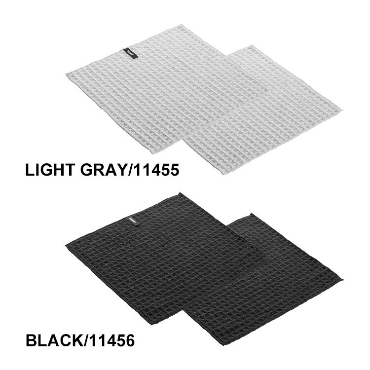 山崎実業 吸水マット 30×30cm 2枚組 タワー 公式 tower 11455 11456 ライトグレー ブラック 水切りマット キッチンクロス キッチン 台所 2枚セット ループ付き ワッフル生地 ふきん 布巾 クロス 正方形 食器拭き 台拭き 無地 吸水 タオル 洗濯機 おしゃれ ディッシュクロス