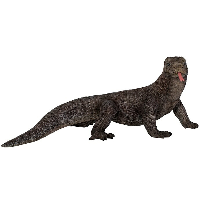 置物 トカゲ コモドトカゲ 幅26cm woobia ウービア リアル 爬虫類 おしゃれ 玄関 インテリア オブジェ ガーデン リザード コモドドラゴン 動物 アニマル 面白い 個性的 存在感 かっこいい 爬虫類好き プレゼント ギフト 男性 二度見