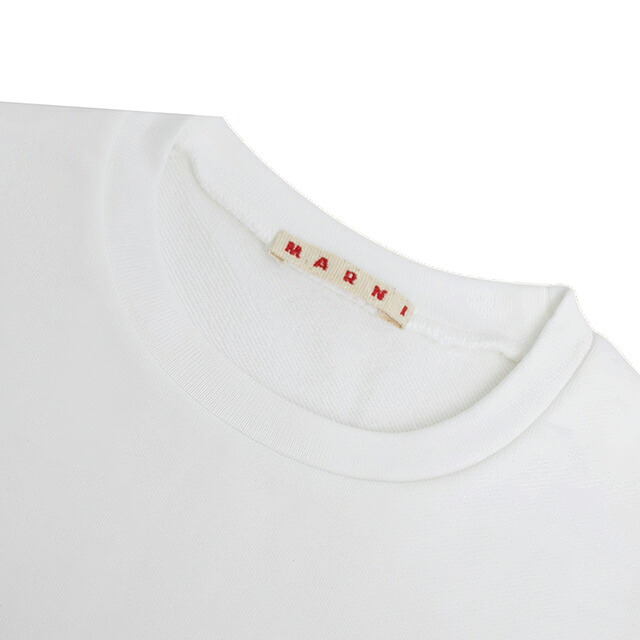 マルニ MARNI トレーナー スウェット マルニキッズ ms340u-m01612-m00v0-0m100-12y キッズ レディース 0M100 ホワイト スウェット