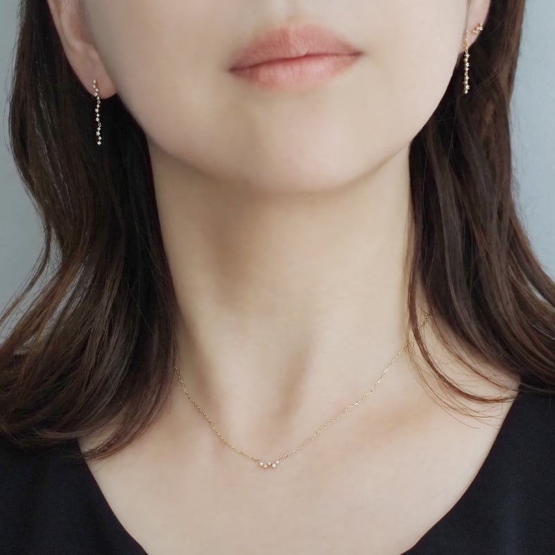 ダイヤモンド ネックレス 0.03ct カシオペア 星 K10 K18 10K 18K 10金 18金 プラチナ 女性 レディース 誕生日 記念日 プレゼント ギフト 誕生日プレゼント 10代 20代 30代 40代 妻 彼女 スター ゴールド ホワイトゴールド ピンクゴールド イエローゴールド ダイヤ 重ね付け アクセサリー アレルギー対応 金属アレルギー クリスマス