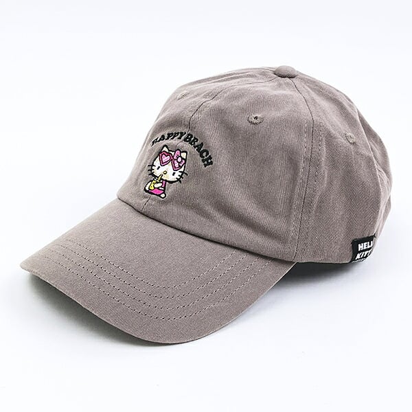 サンリオ 日焼けキティ キャップ チャコールグレー 帽子 アパレル Sanrio