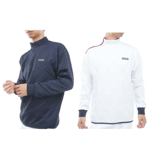 トミーヒルフィガー ゴルフ メンズ キルトジャガード モックスウェット TOMMY HILFIGER THMA667 2026年秋冬モデル お誕生日祝い お祝い 記念品 お父さん 父の日 彼氏 男性 30代 40代 50代 60代  還暦祝い 敬老の日 人気プレゼント プレゼント