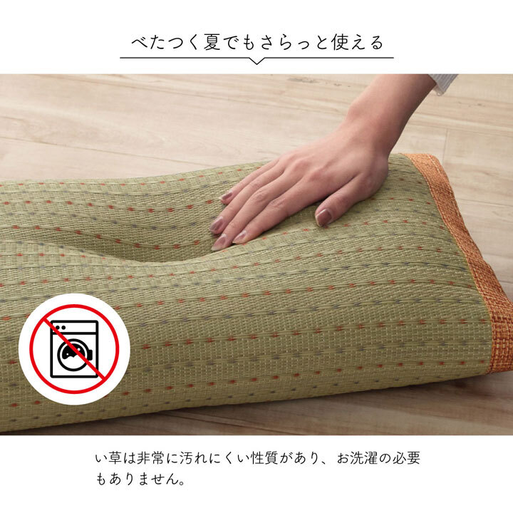枕 まくら い草 消臭 ごろ寝 抗菌防臭 シンプル 小林製薬コバガード使用 約50×30cm 抗菌防臭で清潔な い草まくら ピロー 枕寝具 寝具用品 寝室用 寝室用品 インテリア ポリプロピレン オレンジ グリーン ブラウン ブルー