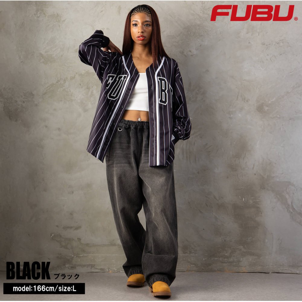 FUBU フブ ワイド イージーパンツ メンズ レディース fam-62504 バギーパンツ デニムパンツ ジーンズ 迷彩 カモフラ ルーズシルエット ストリート ヒップホップ ダンス カジュアル ボトムス M L XL XXL 2026FW Karlas