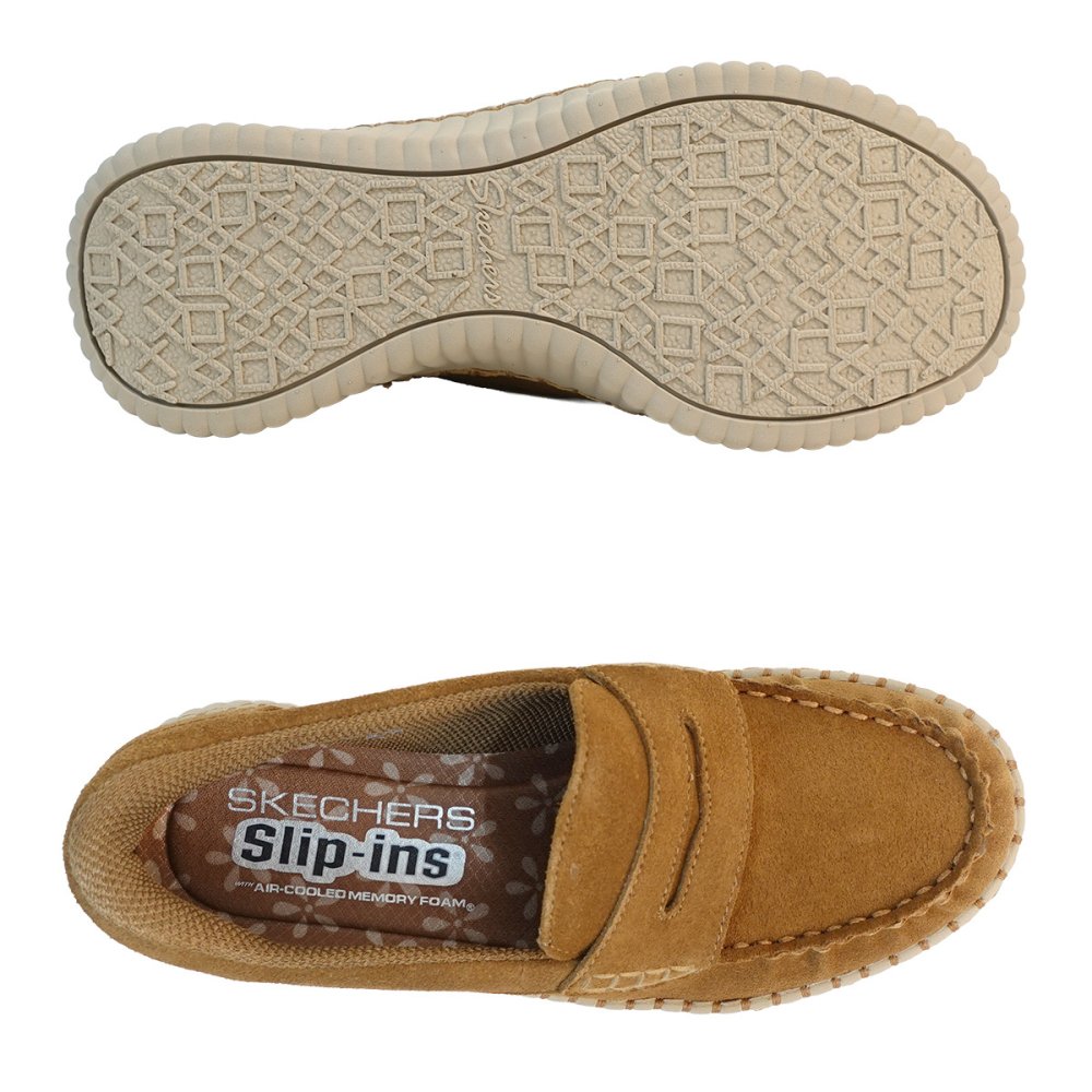 SKECHERS スケッチャーズ スニーカー レディース スリップインズ ウィルシャー 159586 CSNT チェスナット WILSHIRE BLVD-MOONLIT LOVE ハンズフリー