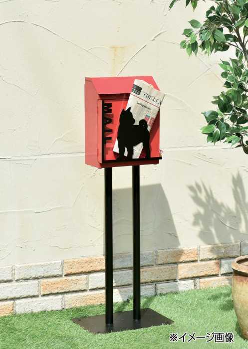 郵便ポスト 壁掛け シルエットポスト ドッグ 犬 郵便受け 新聞受け おしゃれ デザインポスト アンティーク調 南京錠付き エクステリア 玄関 庭 ガーデニング SI-1505 セトクラフト