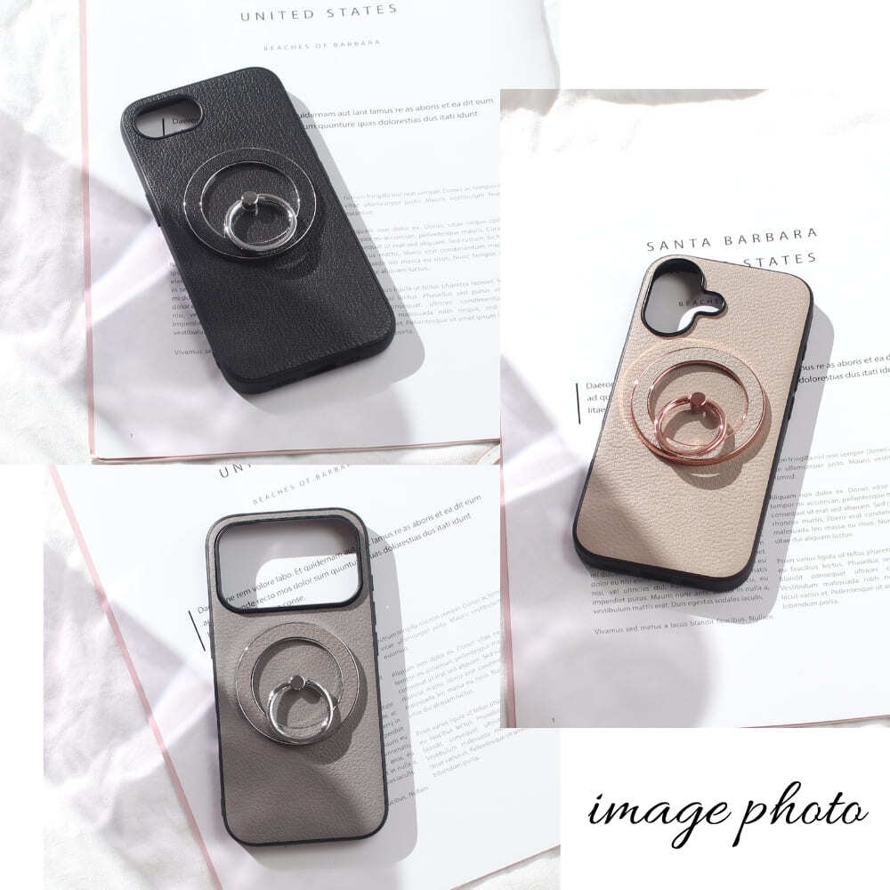 iphone13 ケース リング付き 本革 iphone13Pro iphone13ProMAX iphone13mini MagSafe対応 レザー スマホリング スタンド アイフォン 13 pro max mini マグセーフ対応 マグネット 13プロ マックス ミニ スマホケース 大人可愛い レディース 薄型 軽量 高級 ゴールド 送料無料