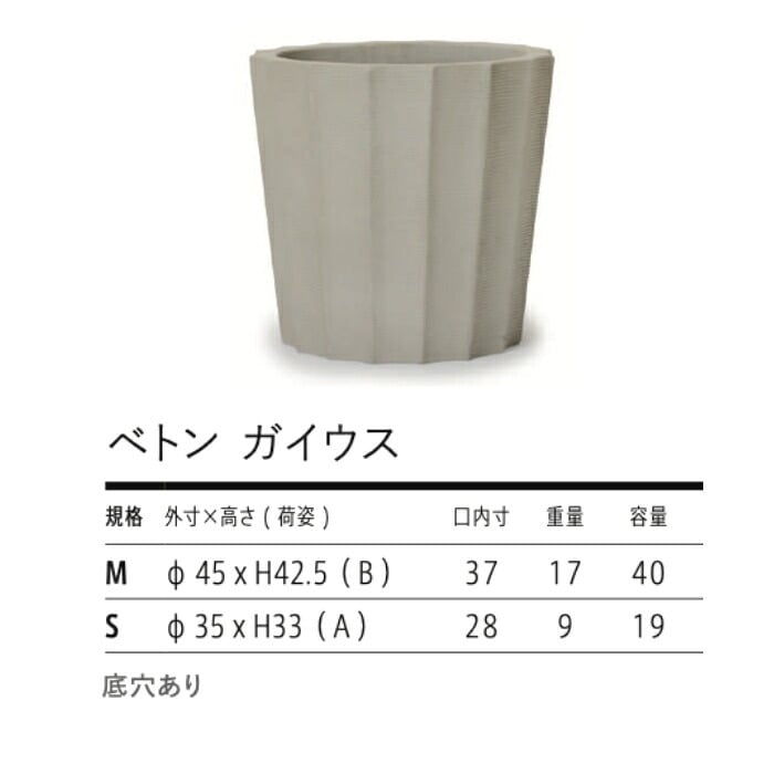 植木鉢 おしゃれ 大型 15号 11号 M S サイズ 鉢カバー KONTON コントン ベトン ガイウス 丸型 多面体 面取り ファイバーセメント セメント 屋外 室内 高級 北欧 モダン ナチュラル 観葉植物用 シンボルツリー サボテン 多肉植物 特大 玄関 プランター サンドグレー