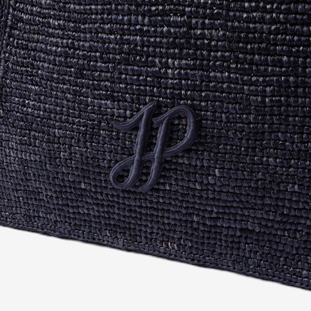 パトゥ PATOU TRAPEZE TOTE BAG GM ラフィア パトゥ ロゴ トラペーズ トート ラージ AC0920215 トートバッグ レディース バッグ
