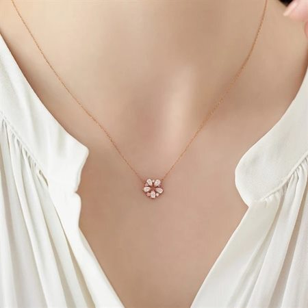 【無料ラッピング】  ヨンドシー 4℃ EAU DOUCE Spring Collection K18ピンクゴールド ネックレス ローズクォーツ ブランド 正規品 新品 ギフト プレゼント 人気 おすすめ 誕生日 記念日 クリスマス 送料無料