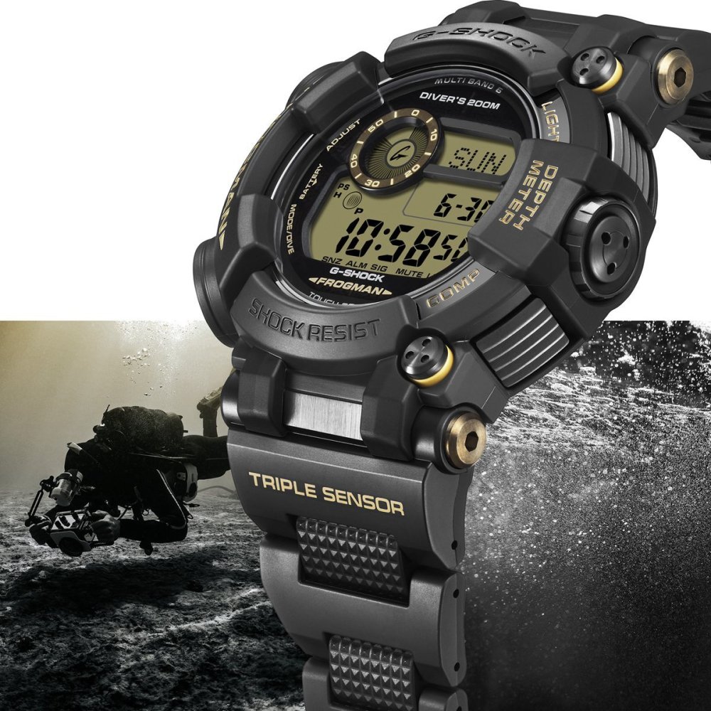 G-SHOCK ジーショック 電波 ソーラー 電波時計 カシオ Gショック CASIO フロッグマン FROGMAN デジタル 腕時計 MASTER OF G GWF-D1000BC-1JF【2026 新作】