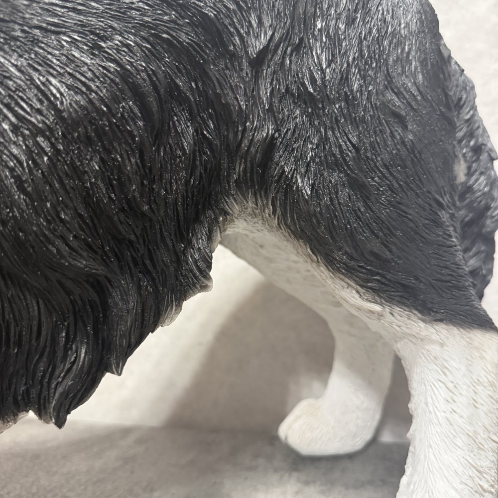犬 置物 大きい じゃれるボーダーコリー 特大 横幅63cm woobia ウービア かわいい おしゃれ ガーデン インテリア オブジェ 巨大 可愛い プレゼント 北欧 玄関 雑貨 動物 モダン 面白い 庭 ギフト 屋外 家 リアル 玄関先 ガーデンオーナメント