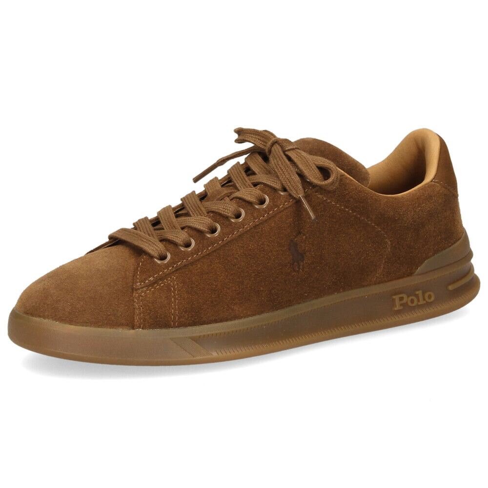 ポロ ラルフローレン スニーカー メンズ 靴 ローカット レザー ヘリテージコート３ POLO RALPH LAUREN HERITAGE COURT3 ブラック ブラウン