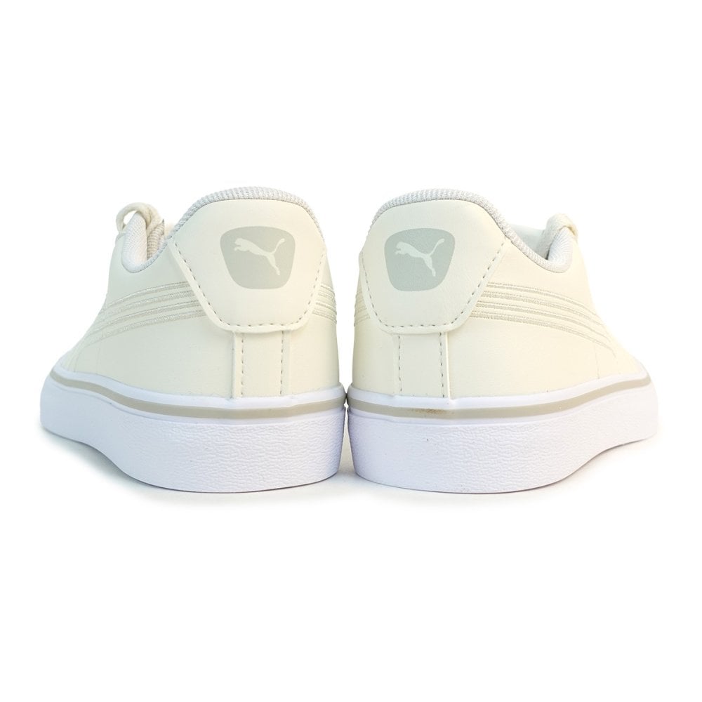 プーマ PUMA スニーカー メンズ レディース ローカット プーマ V コート バルク EB スニーカー アイボリー系 389908-04