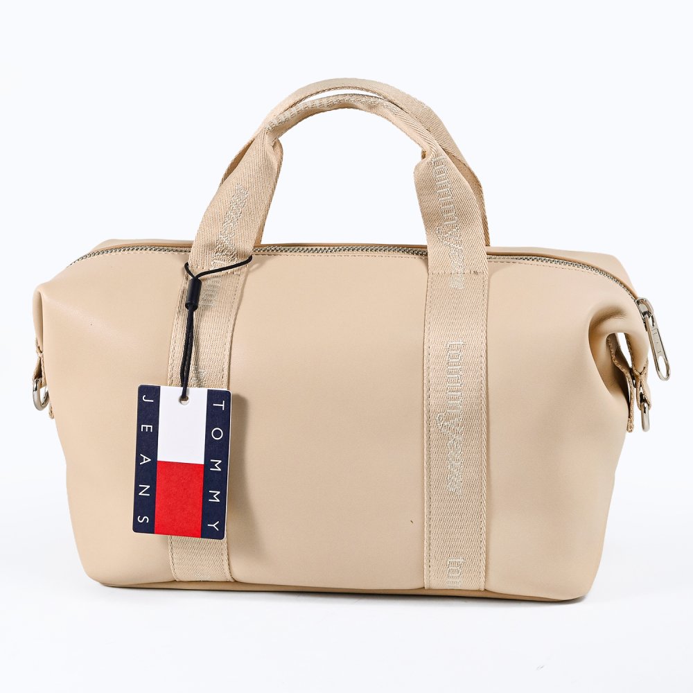高品質ヨーロッパ輸入モデル トミーヒルフィガー TOMMY HILFIGER トートバッグ ミニトート ミニボストン レディース TOMMY JEANS DAILY ELEATED ホワイトクレイ AW0AW19044 AES WHITE CLAY 送別会 誕生日 結婚祝い 結婚式 彼氏 息子 夫 男性 名刺入れ 高級 父の日 母の日 即日発送