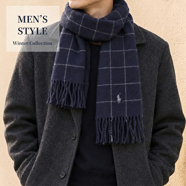 2026 最新 ポロ ラルフローレン マフラー ストール メンズ レディース POLO RALPH LAUREN リバーシブル ロゴ チェック 無地 イタリア製 PC0743 選べるモデル