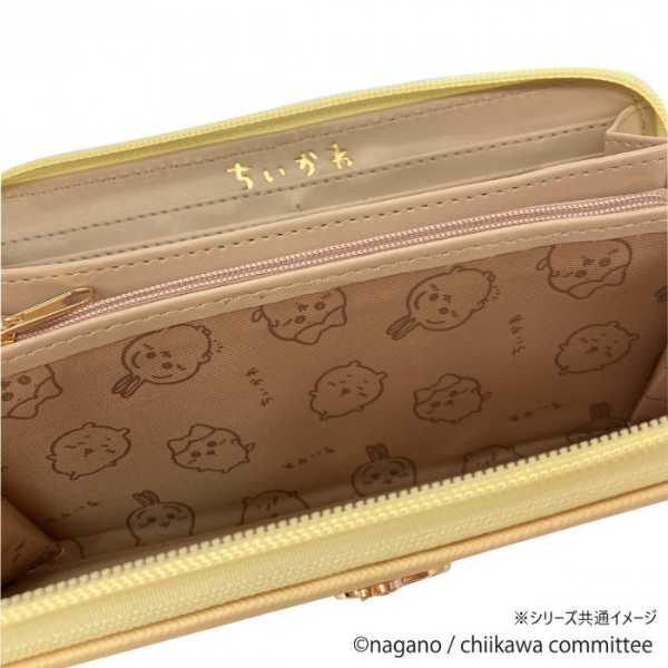 ちいかわ ラウンド長財布 うさぎ イエロー 黄色 レディース メンズ ロングウォレット 合皮 キャラクターグッズ かわいい おしゃれ 財布 ウォレット グッズ プレゼント ギフト