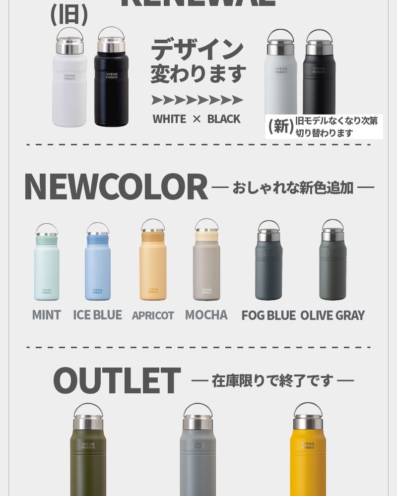 ★【名入れプレゼント】WENS PRODUCTS ウェンズプロダクツ 真空断熱ハンドル付スクリューボトル 530ml 全15色 父の日【イニシャル レイアウト】 シームレスタイプ  保冷保温 魔法瓶構造 二重構造 名入れ水筒 オリジナル 名入れ水筒 プレゼント 新生活 出産祝い 誕生日 記念日 還暦 古希 金婚式 銀婚式 退職祝 記念品 引出物 結婚祝 卒業　