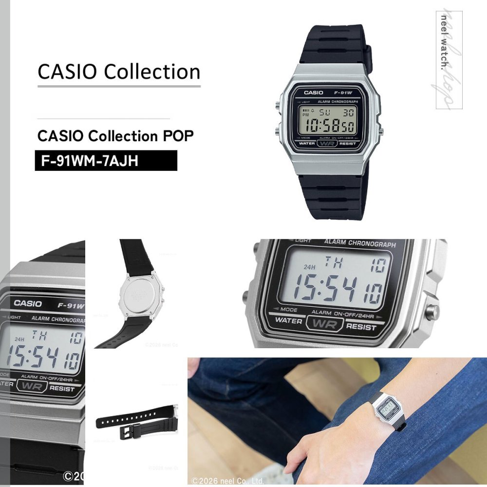 カシオ コレクション CASIO Collection POP デジタル 腕時計 F-91WM-7AJH ポップ