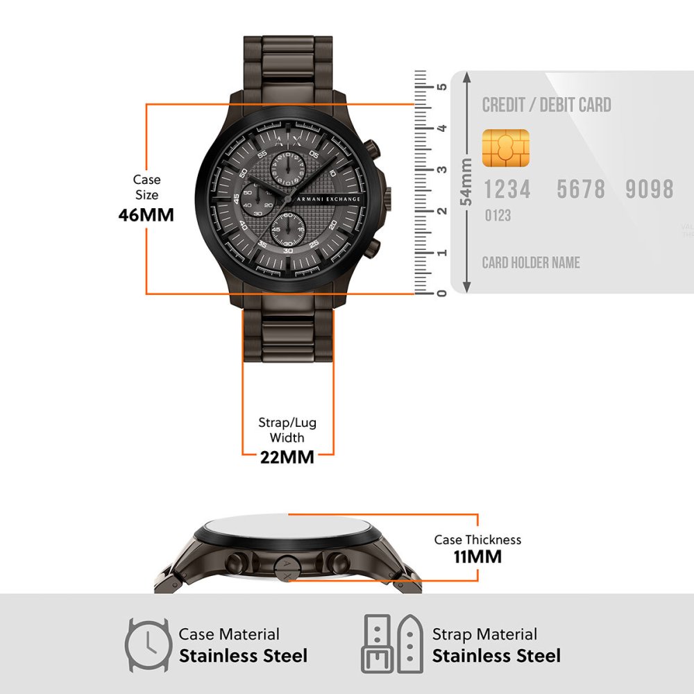 A|X アルマーニ エクスチェンジ ARMANI EXCHANGE 腕時計 メンズ クロノグラフ ステンレス AX2467【2026 新作】