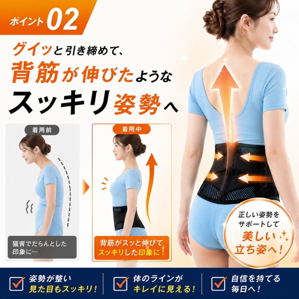 腰サポーター 腰をグイッと滑（なめ）らくパワーベルト 腰ベルト 骨盤ベルト サポートベルト 滑車構造 軽い力で締めやすい メッシュ 通気性 男女兼用 日本製 S-M M-L 立ち仕事 デスクワーク 腰サポート 健康グッズ ご両親 祖父母 敬老の日 父の日 母の日 プレゼント ギフト