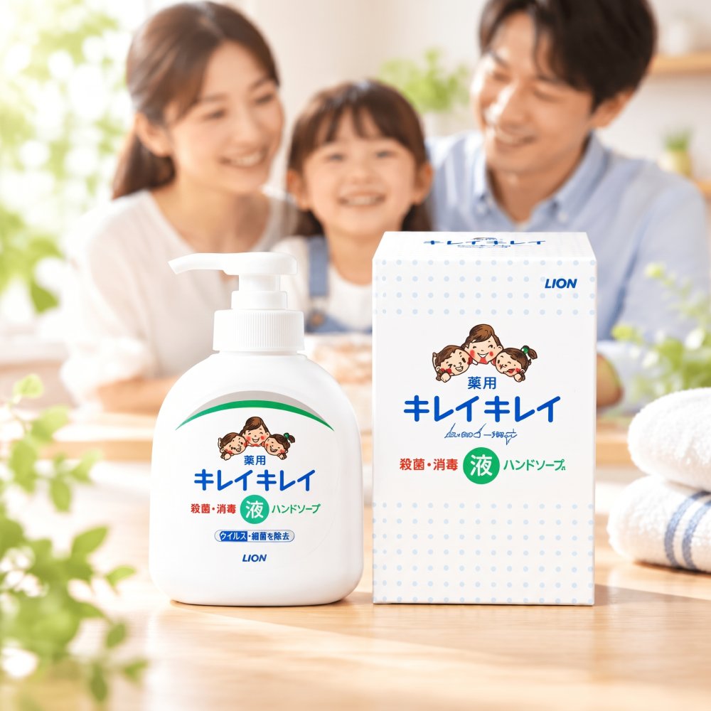 【ノベルティ専用・化粧箱入】ライオン キレイキレイ 薬用 液体ハンドソープ 25本セット（販促品 景品 粗品 記念品 イベント ご挨拶 ギフト 大量 まとめ買い 医薬部外品）