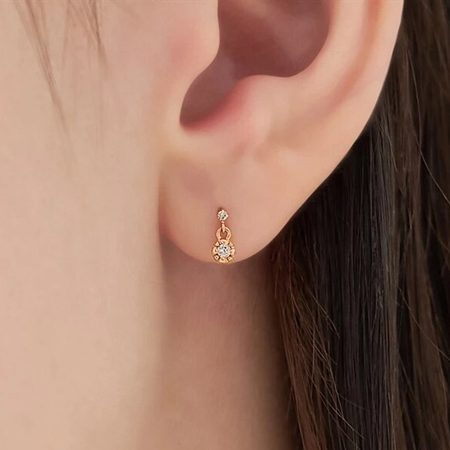 【無料ラッピング】 ヨンドシー 4℃ ピアス K10ピンクゴールド ダイヤモンド レディースブランド 正規品 新品 ギフト プレゼント 人気 おすすめ 誕生日 記念日 クリスマス 送料無料