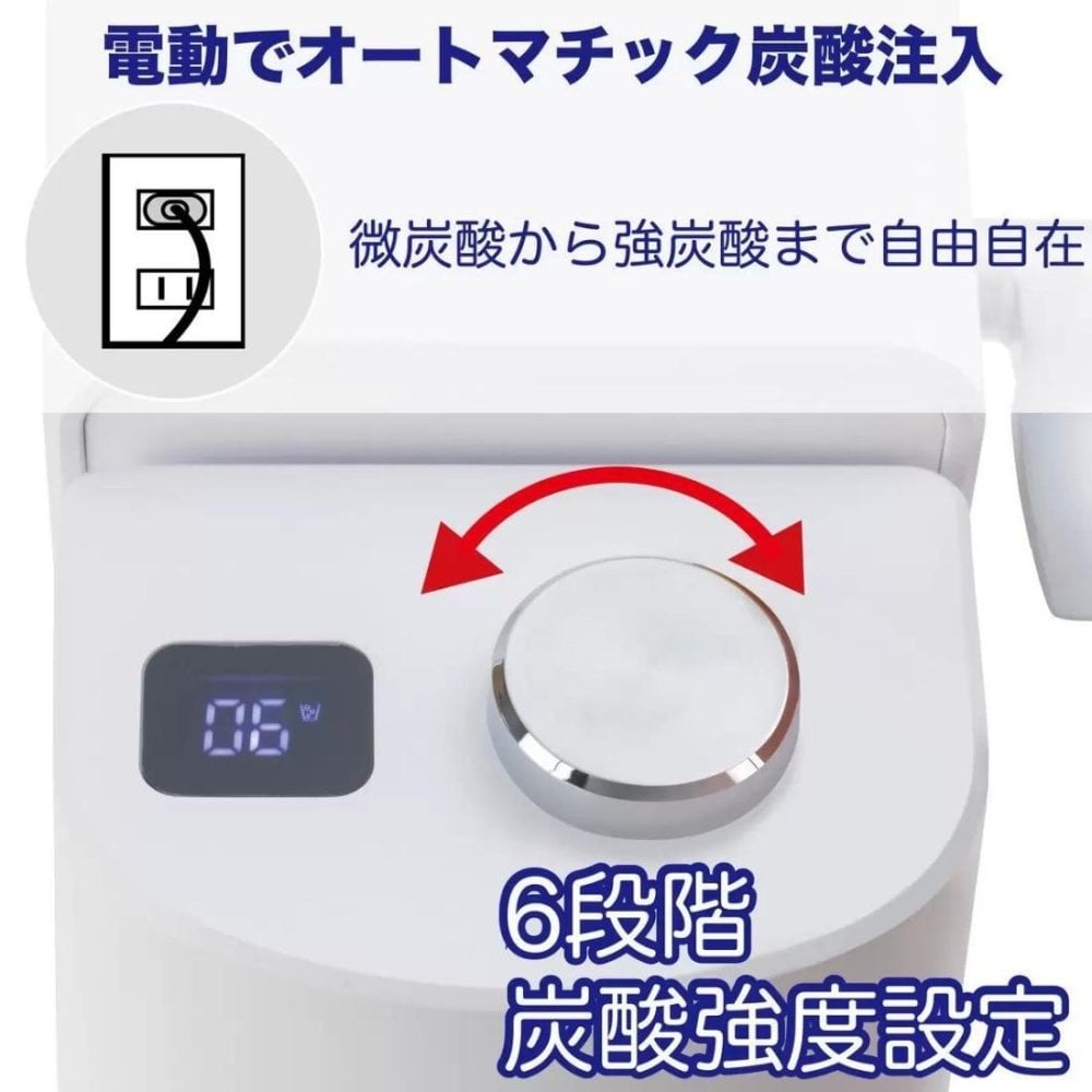 Drinkmate 炭酸メーカー 電動＋手動 ガスシリンダー1本付き 631 家庭用炭酸メーカー 60L / 142L対応 初夏を食卓を彩るドリンクメーカー