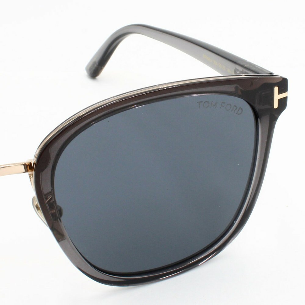 トムフォード TOM FORD サングラス UVカット FT0968-K/S 20A 56 メアジアンフィット アイウェア ウェリントン メンズ レディース グレー(クリア)