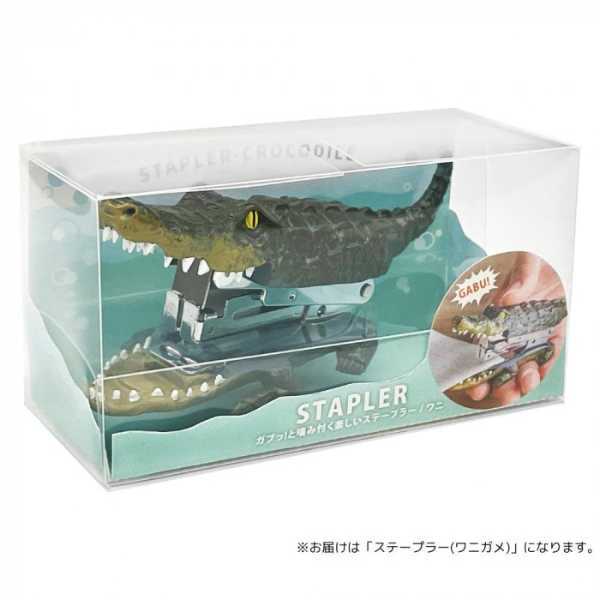 ステープラー ワニガメ ホッチキス 文房具 おしゃれ 雑貨 アニマル リアル 卓上 デスク インテリア 置物 プレゼント ギフト 贈り物 セトクラフト