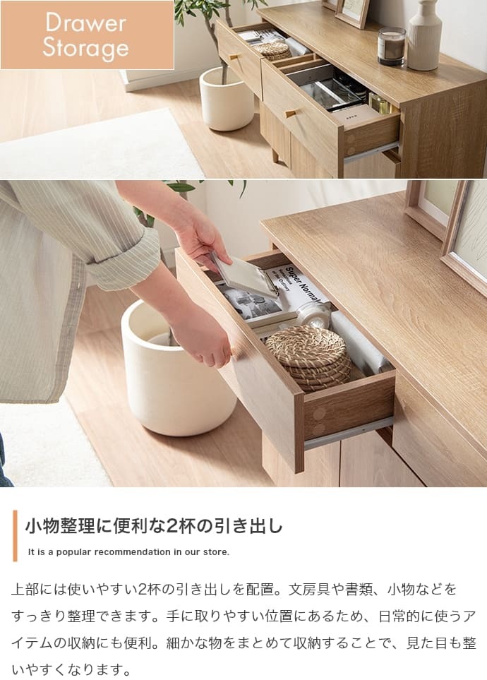 引き出し付きキャビネット サイドボード テレビ台 チェスト 収納 引き出し 扉付き 可動棚 本棚 食器棚 リビングボード スリム 薄型 ファミリー 一人暮らし ワンルーム リビング 寝室 ダイニング キッチン 幅100 高さ70 奥行31 カウンター下収納 脚付