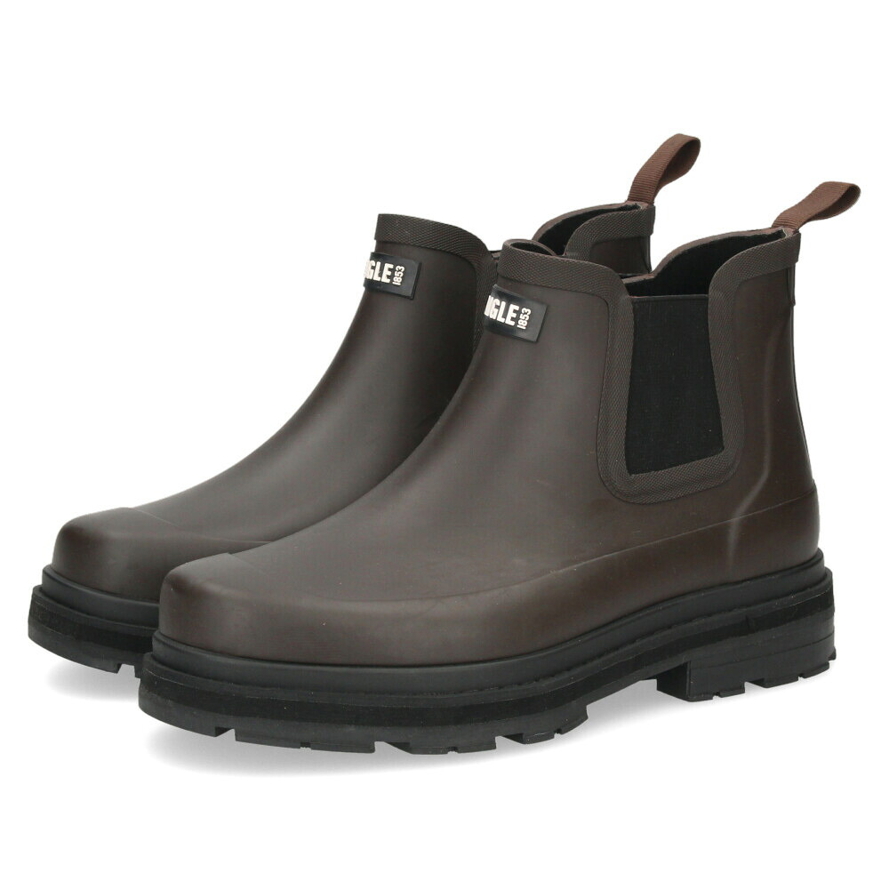 AIGLE エーグル メンズ  SOFT RAIN M2 ソフトレイン2 ラバーブーツ レインブーツ 防水 長靴 サイドゴア ショートブーツ ローカット ZZHNC95