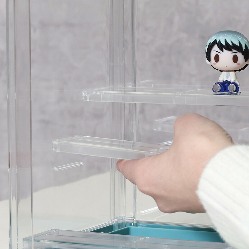 コレクションケース hina White Lily ホワイト・ピンク・イエロー・グリーン 4色展開 収納ラック オープンラック シェルフ 整理棚 収納家具 おしゃれ シンプル 新生活 インテリア 不二貿易
